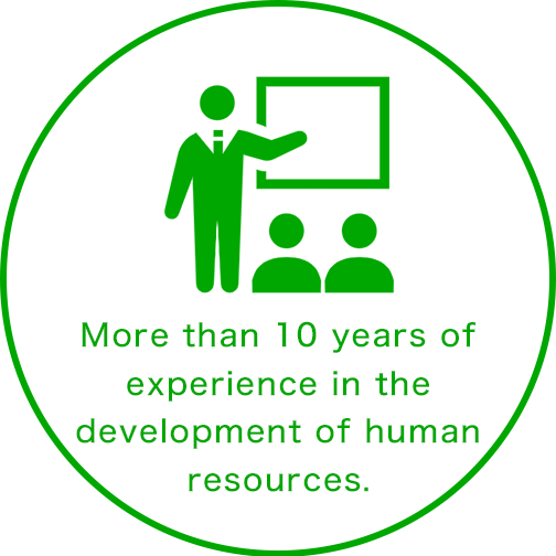 More than 10 years of experience in the development of human resources